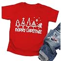 Christmas Tree Shirt for Toddler Boys Girls Merry Christmas T-Shirts Short Sleeve Holiday Tee Xmas Gift Tops