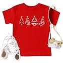 Christmas Tree Shirt for Toddler Boys Girls Merry Christmas T-Shirts Short Sleeve Holiday Tee Xmas Gift Tops