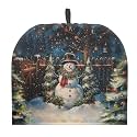 Christmas Tree Snowman Tea Pot Cozies for English Tea Sets Scratches-Proof Insulated Teapot Cover Thermal Insulation &amp; Heat Preservation Teapot Cosy for Home Table Christmas Decor