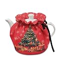 Christmas Tree Tea Cosy Breakfast Warmer Kitchen Teapot Dust Cover Insulation and Keep Warm Fabric Teapot Cover Home Kitchen Table Decorative Accessories