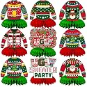 Christmas Ugly Sweater Party Decorations Honeycomb Centerpiece