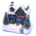 Christmas Village House with RGB Light Toy Store Scene Christmas Decoration