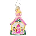 Christopher Radko Hand-Crafted European Glass Christmas Tree Decorative Ornament, Charming Wedding Chapel Gem