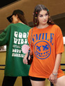 Christy World Printed Women Round Neck Multicolor T-Shirt