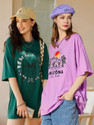 Christy World Printed Women Round Neck Multicolor T-Shirt