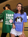 Christy World Pack of 2 Women Printed Round Neck Pure Cotton Multicolor T-Shirt