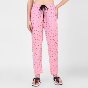 Christy World Women Printed Pink Track Pants