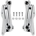 Chrome 4-Point Docking Hardware Kit for Harley Touring 2014-Later Custom Quick Release Tour Pack Luggage Rack Backrest Replacement 52300353 Fit for CVO Road King Street Road Electra Glide