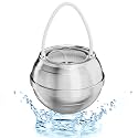 Chrome Bath Ball Filter - 8 Stages Bath Filter- Removes Hundreds of Contaminants, Purify Your Bathwater for Healthier Skin and Hair, Silver, HL-57