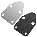 Chrome Fuel Pump Block Off Plate with Gasket/Fuel Pump Plate for Small Block Chevy SBC 283 305 327 350 383 400 SB Engine