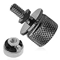 Chrome Rear Fender Seat Bolt Nut Kit, Stainless Steel Seat Screw Quick Mount for 1996-2024 Harley Davidson(Black)