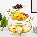 CHROMIX 3 Tier Fruit & Vegetables Organizer for Home & Kitchen | Multipurpose Metal Iron Fruits and Vegetables Basket | Modern Multi-use Fruits & Vegetable Rack Organizers (3 Tier fruit vegertable)