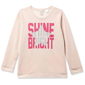 chromozome girls cotton lurex round neck sweatshirt