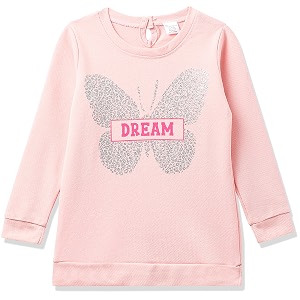 chromozome girls cotton lurex round neck sweatshirt