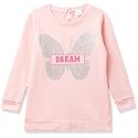Chromozome Girls Cotton Lurex Round Neck Sweatshirt