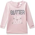 Chromozome Girls Cotton Lurex Round Neck Sweatshirt