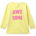 Chromozome Girls Cotton Lurex Round Neck Sweatshirt