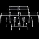 Chuangdi 20 Pcs Acrylic Display Risers, Clear Plastic Product Stand