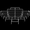Chuangdi 20 Pcs Acrylic Display Risers, Clear Plastic Product Stand