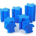 Chuangdi 24 Pcs Hot Tub Sponge Turtle Pool Sponge Oil Absorber, Blue