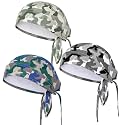 Chuangdi 3 Pcs Do Rags Skull Cap, Sweat Wicking Helmet