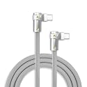 chubbycable 240W Charging Cable 2x90° USB C to C Cable, Gray, 16.4FT