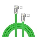 chubbycable 240W Charging Cable 2x90° USB C to C Cable, Green, 19.6FT