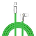 chubbycable 240W Charging Cable 90° USB C to C Cable, Green, 8.5FT