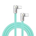 chubbycable 240W Charging Cable 2x90° USB C to C Cable, Light Blue, 19.6FT