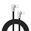 chubbycable 240W Charging Cable 90° USB C to C Cable, Black, 3.3FT