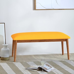chumbak jodhpur bench - sahara mustard 2 seater bench sheesham wood mustard
