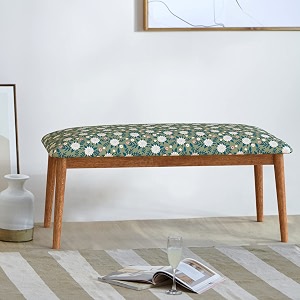 chumbak jodhpur bench - spring marigold 2 seater bench sheesham wood green