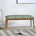 Chumbak Jodhpur Bench - Spring Marigold (2 Seater Bench, Sheesham Wood, Green)