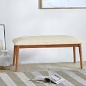Chumbak Jodhpur Bench - Srilanka Ivory (2 Seater Bench, Sheesham Wood, Ivory)