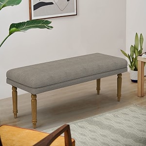 chumbak nawaab bench - bangalore grey 3 seater bench sheesham wood grey