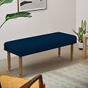 Chumbak Nawaab Bench - Mediterranian Blue (3 Seater Bench, Sheesham Wood, Blue)