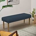Chumbak Nawaab Bench - Sailor Blue (3 Seater Bench, Sheesham Wood, Blue)
