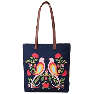 chumbak women39s canvas tote bag stylish laptop-friendly handbag for office college amp daily use spacious shoulder bag with durable handles trendy and professional design