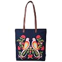 Chumbak Women's Canvas Tote Bag, Stylish Laptop-Friendly Handbag for Office, College &amp; Daily Use, Spacious Shoulder Bag with Durable Handles, Trendy and Professional Design