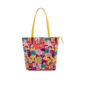 chumbak women39s canvas tote bag stylish laptop-friendly handbag for office college amp daily use spacious shoulder bag with durable handles trendy and professional design