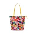 Chumbak Women's Canvas Tote Bag, Stylish Laptop-Friendly Handbag for Office, College &amp; Daily Use, Spacious Shoulder Bag with Durable Handles, Trendy and Professional Design