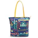 Chumbak Women's Canvas Tote Bag, Stylish Laptop-Friendly Handbag for Office, College & Daily Use, Spacious Shoulder Bag with Durable Handles, Trendy and Professional Design