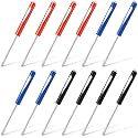 Chumia 12 Pcs Pocket Screwdriver Magnetic Mini Tops & Clips with Flat Head