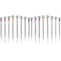 Chumia 8 Pieces Precision Jewelers Screwdriver Set, Micro Watch Repair Screwdriver Set 0.6-1.6 mm for Watch, Eyeglasses, Jewelry Work, Electronics Repair(Flathead, Phillips) (Pack of 2)