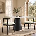 CHUN YI Dining Chairs Set of 2, Upholstered Solid Wood Dining Room Chairs