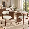 CHUN YI Dining Chairs Set of 4, Upholstered Solid Wood Dining Room Chairs