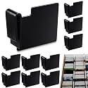 Chunful 10 Pcs Black Card Box Dividers, Max Opening Width:6mm