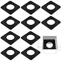Chunful 10 Pcs Rail Ties Replacement for Vinyl Fence Post, Black