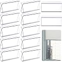 Chunful 12 Pieces Plastic Shade Pulls for Roller Shades Handles, Clear