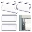 Chunful 4 Pieces Plastic Shade Pulls for Roller Shades Handles, Clear